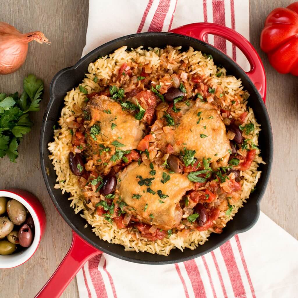 One Pot Provençal Chicken With French Rice Pilaf Authentic Royal®