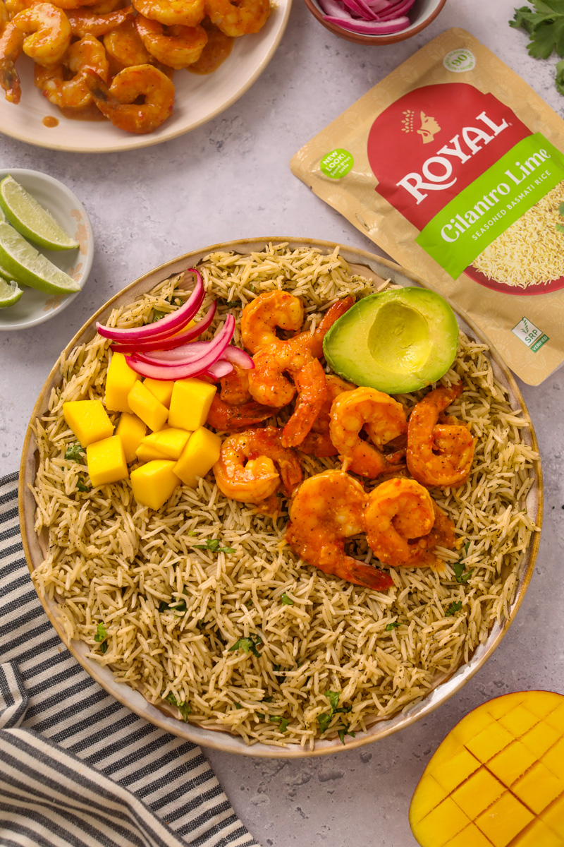 Mango Chili Shrimp & Cilantro Lime Rice