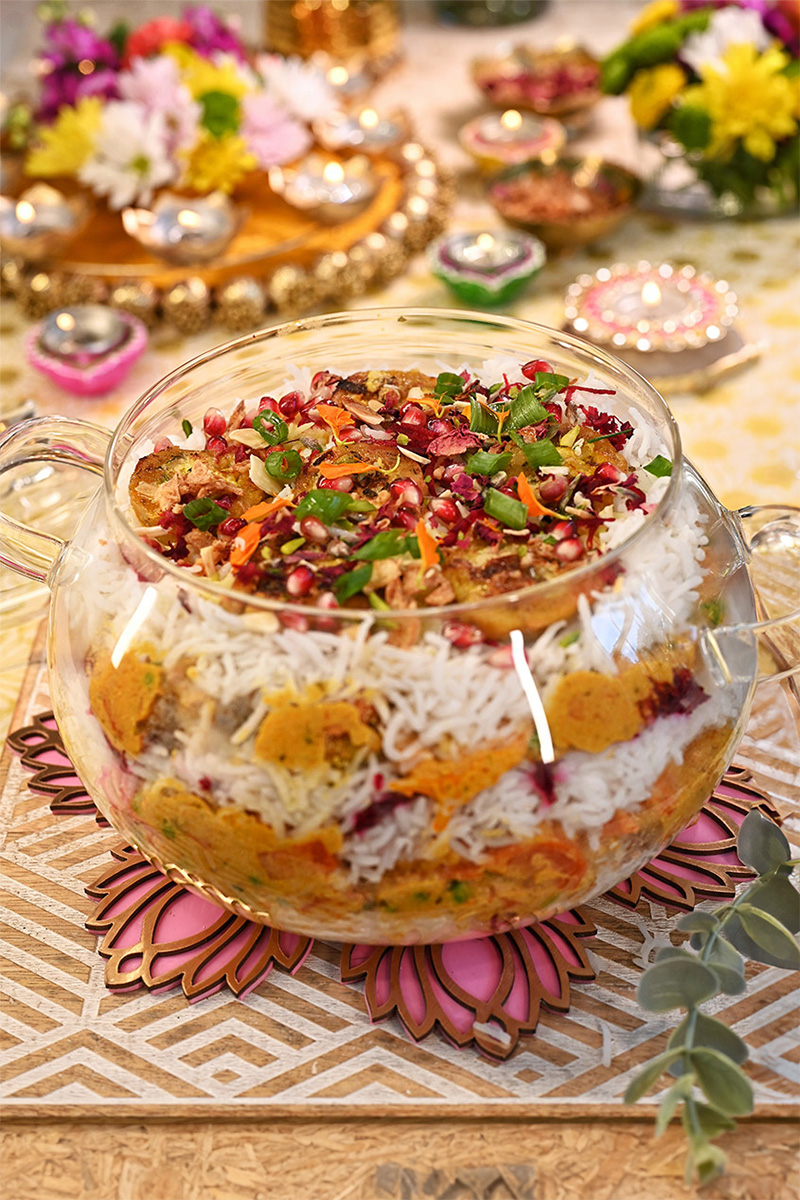 Rajasthani Govind Gatta Layered Pulao