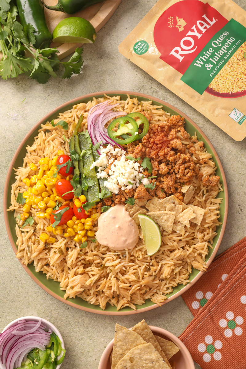 Cheesy Rice Enchilada Bowl