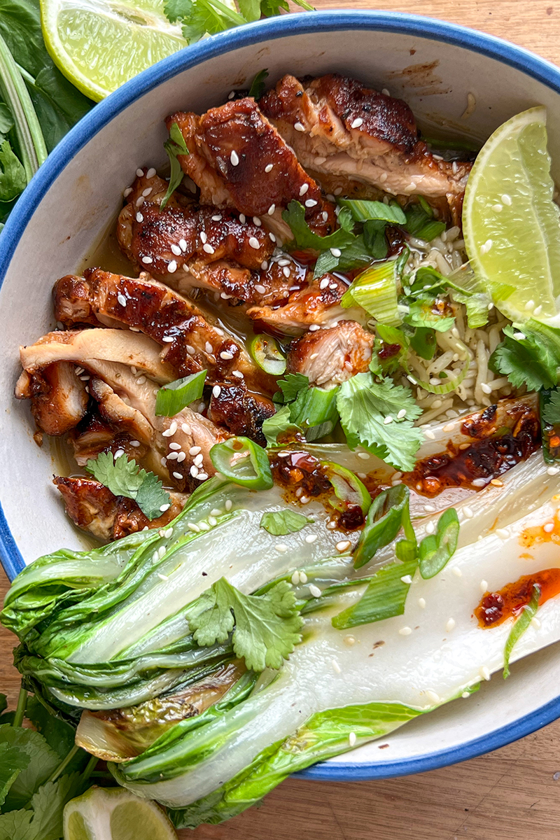 Honey Glazed Brothy Rice