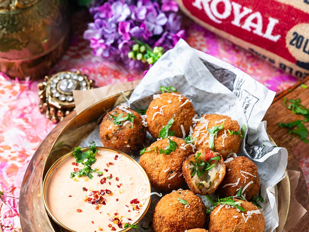 Chili Cheese Rice Balls