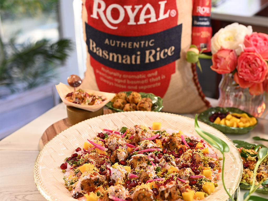 Crispy Rice Pakora Chaat