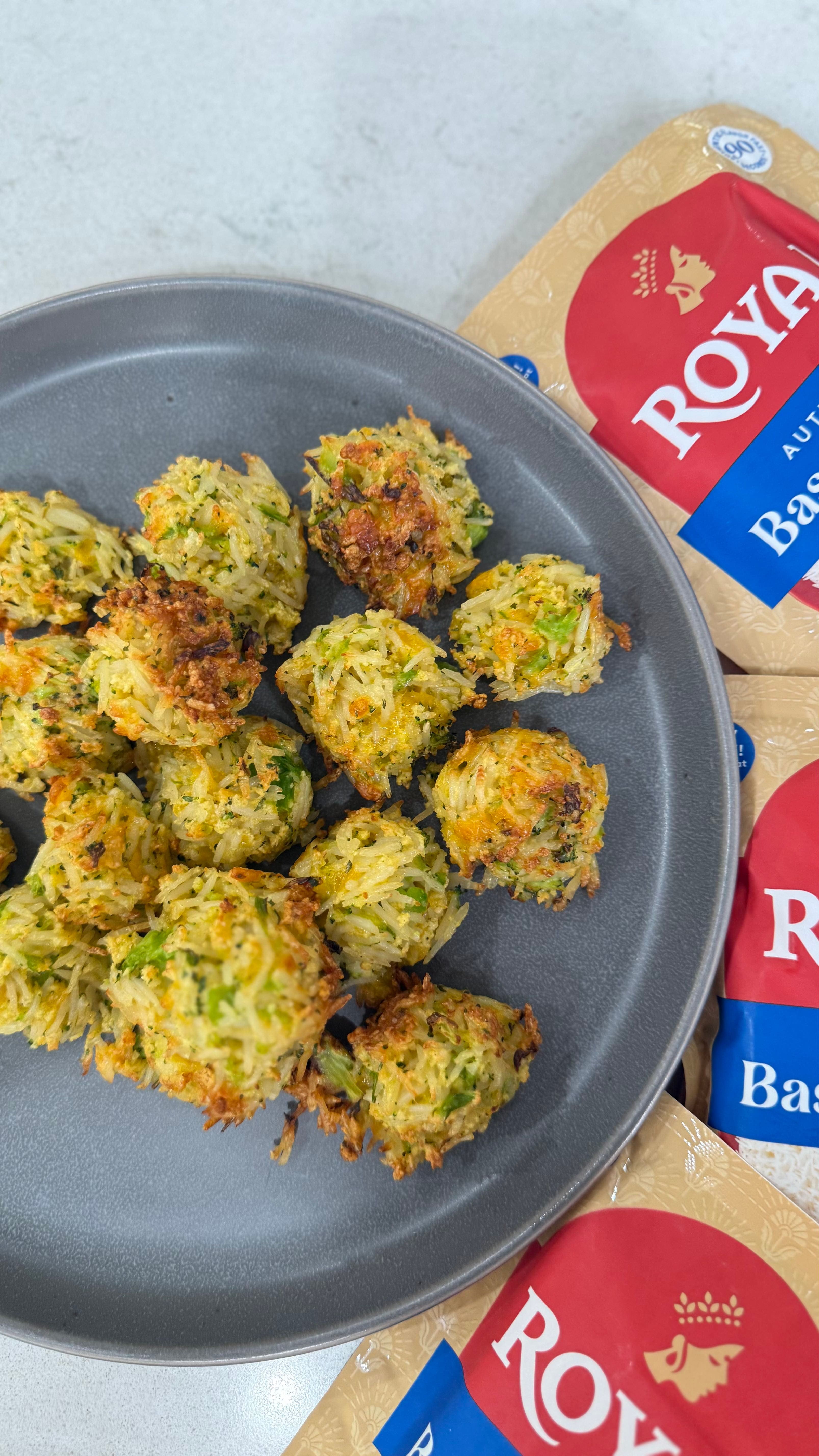 Cheesy Cheddar Broccoli Rice Balls