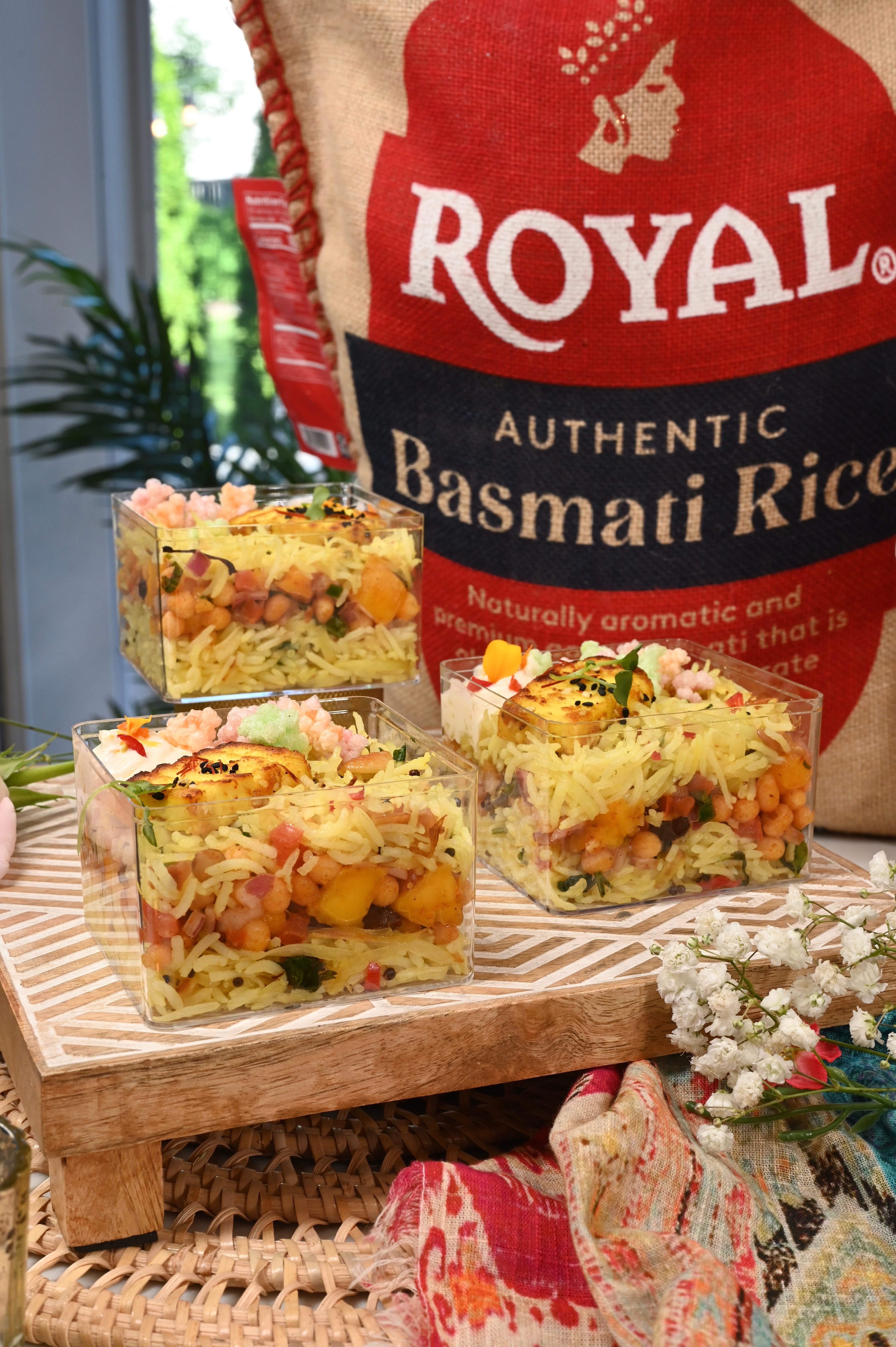 Green Mango Papaya Rice Cups