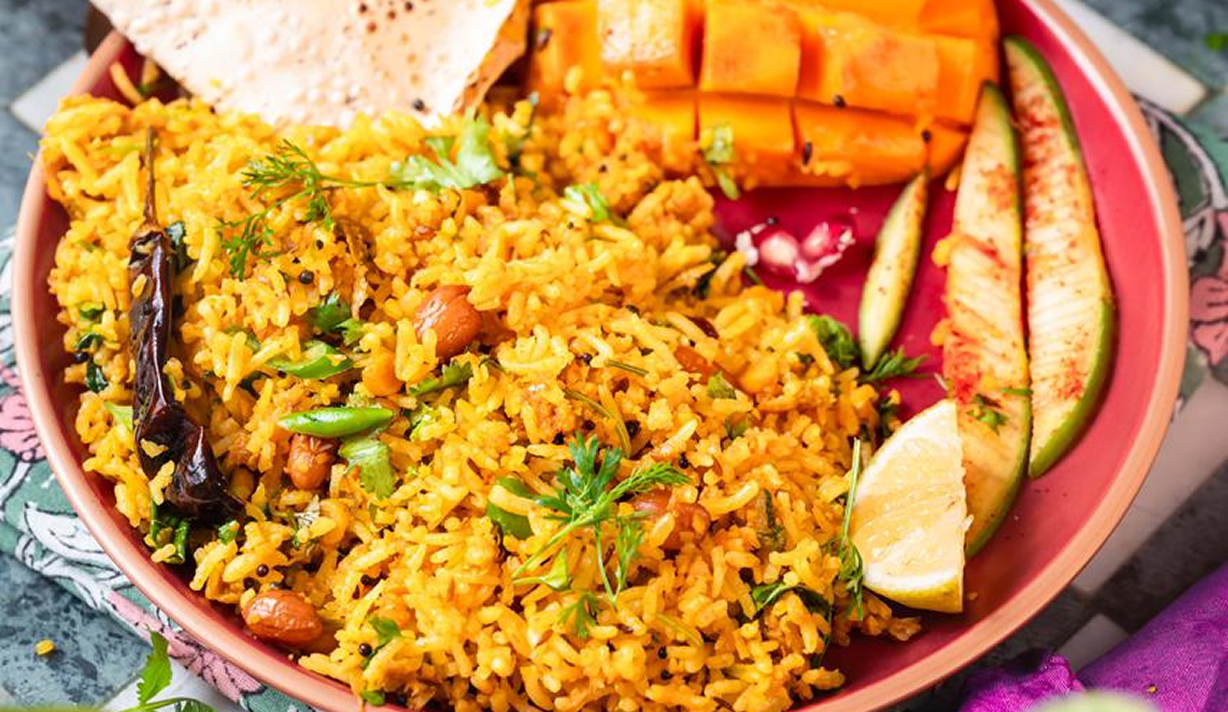 Maharashtrian-Style Kairi Chana Dal Bhaat