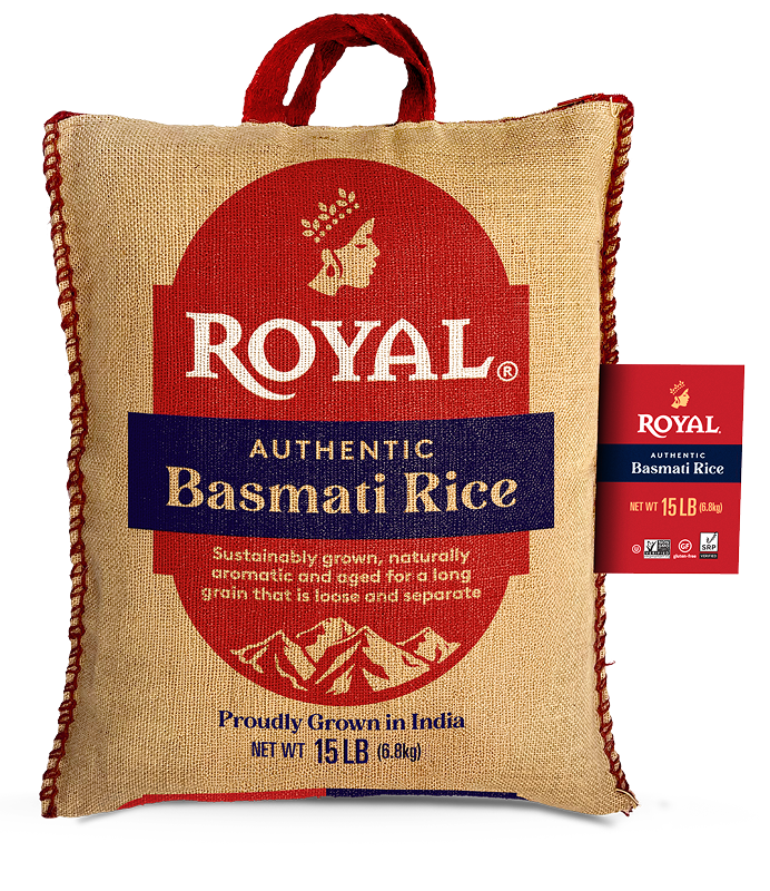 Authentic white Basmati Rice 15 lb