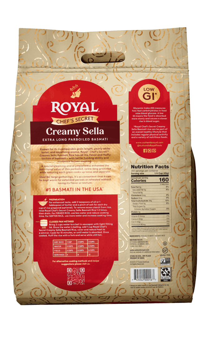 Royal Sella 20lb back
