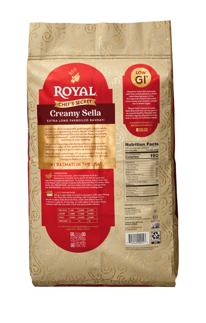 Royal Sella 40 lb back