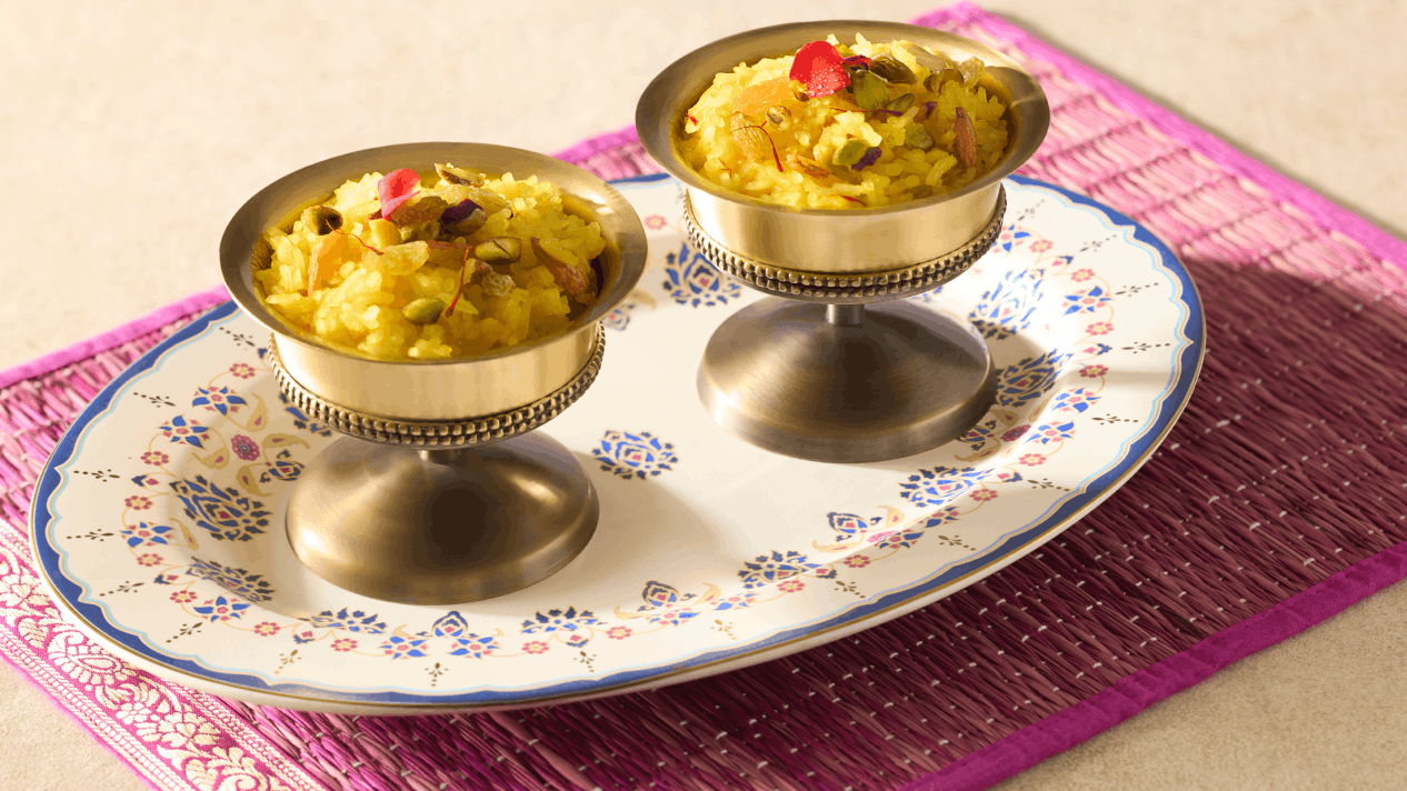 Sholeh Zard (Persian Saffron Rice Pudding) with Royal® Chef's Secret™ Golden Sella Basmati Rice
