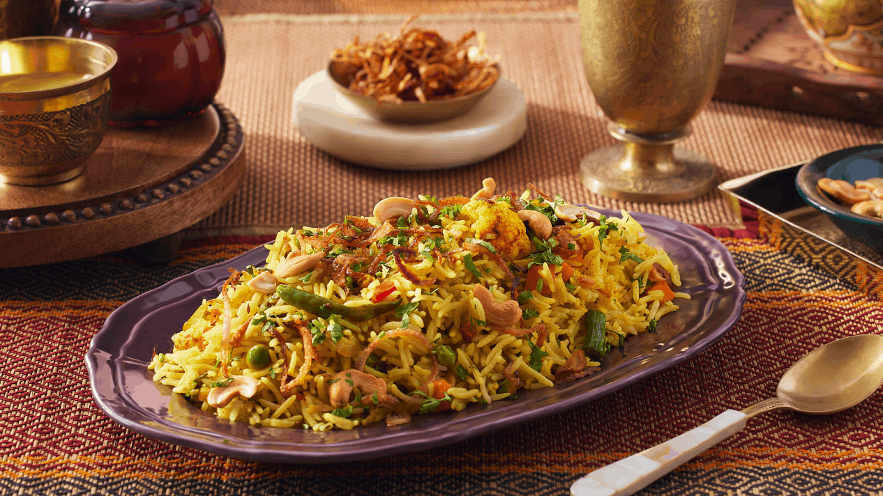 Veg Pulao with Royal® Chef's Secret™ Creamy Sella Basmati Rice
