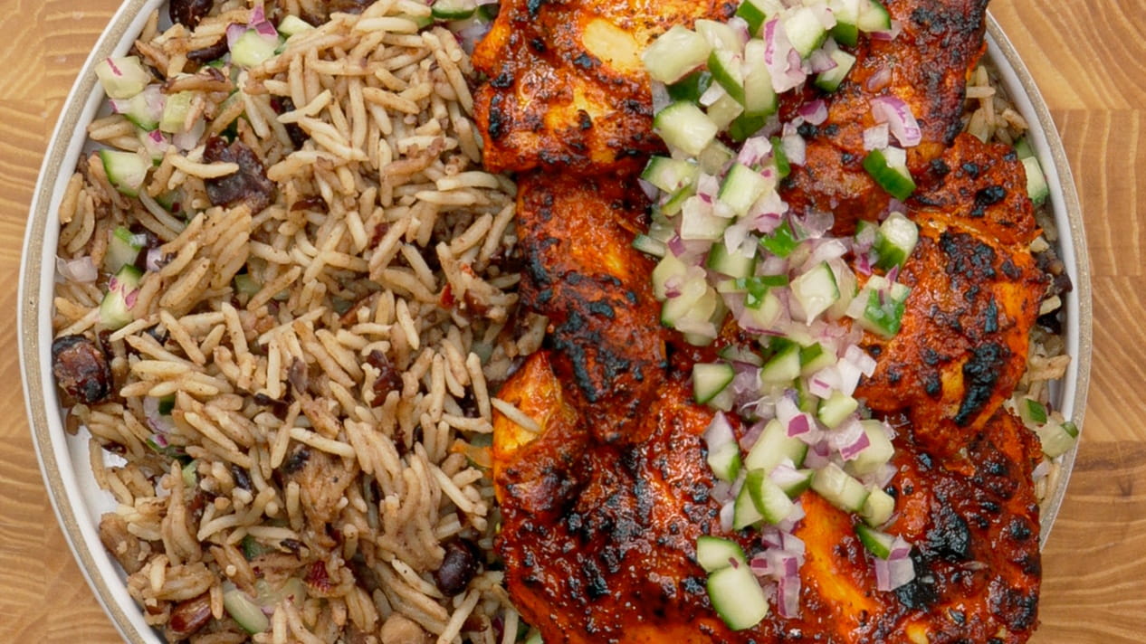 Pollo Asada with Cuban Black Beans & Rice