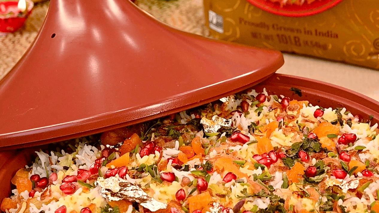 Saffron Apricot Tagine Biryani